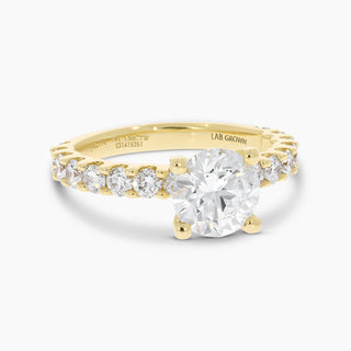 14K Yellow Gold ALTR Diamond Engagement Ring