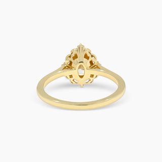Filigree Pear Diamond Engagement Ring