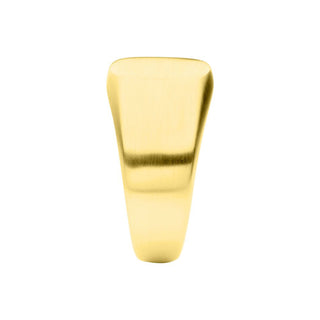18K Gold IP Signet Ring