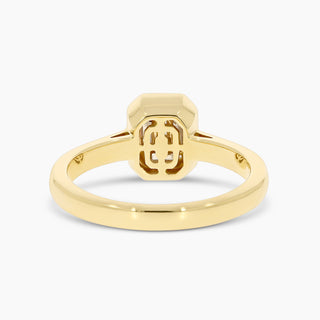 14K Bezel Set Diamond Baguette Ring