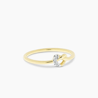 Diamond Love Knot Ring
