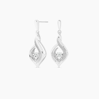 Diamond Dancer Sterling Silver & Diamond Earrings