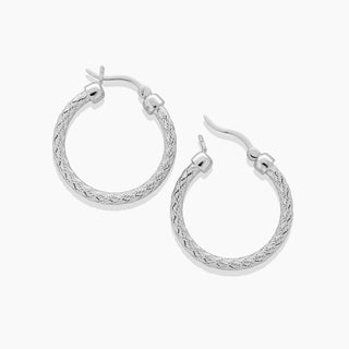 Mesh Round Hoop Earrings
