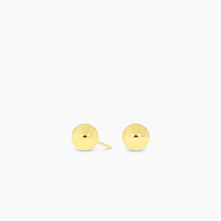 Gold Tone 6mm Ball Earrings