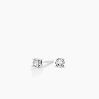 14K Natural Diamond Studs 1/10ctw