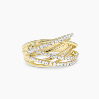 Diamond Multi-Row Ring