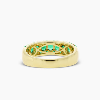 Emerald & Diamond 14K Yellow Gold Ring