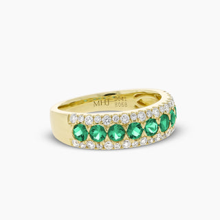 Emerald & Diamond 14K Yellow Gold Ring