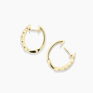 Ruby and Diamond Mini Hoops