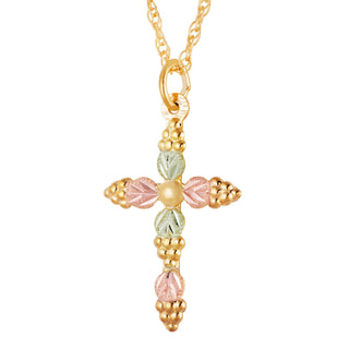 10K Black Hills Gold Cross Pendant