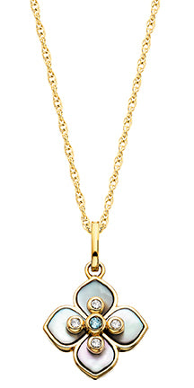 Mother of Pearl Petal Pendant