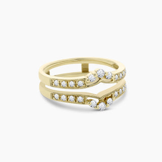 Diamond Milgrain Finish Ring Guard