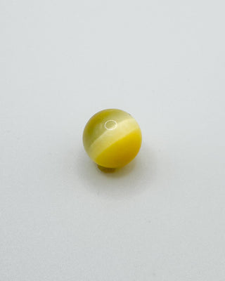 10mm Orbis Yellow Man-Made Cat's Eye Sphere