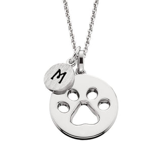 Mommy Chic - Sterling Silver Cut-Out Paw Print Pendant