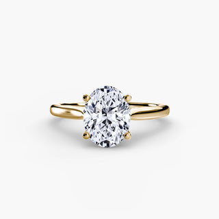 Completed Ring Gordon Jewelers, gold band with large gemstone, US 10.25
