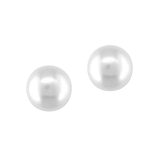 14K White Gold 8mm Freshwater Pearl Earrings