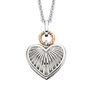 Puffed Heart Sterling Silver Necklace