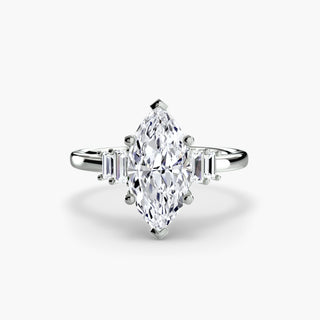 Gordon Jewelers Baguette Accent Solitaire Engagement Ring - Rings
