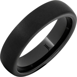 6mm Black Diamond Ceramic Ring