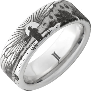 8mm Serinium Sunrise Fly Fisherman Ring