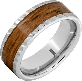 8mm Serinium with Rye Whiskey Wood Inlay