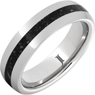 6mm Serinium Fossil Shark Tooth Inlay Ring