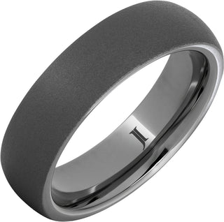 6mm Rugged Tungsten Ring with Sandblast Finish