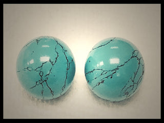 10mm Orbis Synthetic Turquoise Sphere