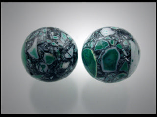 10mm Orbis Winter Mosaics - Green Sphere