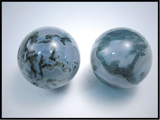 10mm Orbis Moss Agate Sphere
