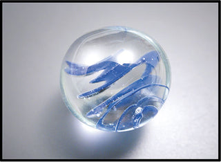 10mm Orbis Blue Corkscrew Sphere