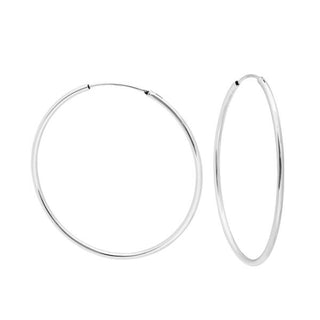 Sterling Silver Endless Hoop Earrings
