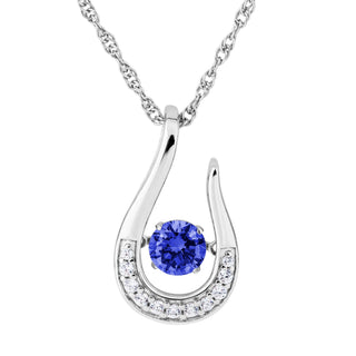 Sterling Silver Dark Blue Twinkle Pendant