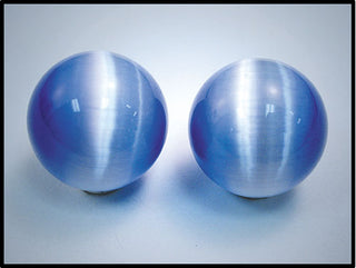 10mm Orbis Blue Man-Made Cat's Eye Sphere