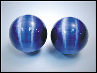 10mm Orbis Ultra Marine Blue Man-Made Cat's Eye Sphere