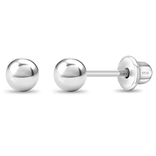 Sterling Silver 3mm Ball Earrings
