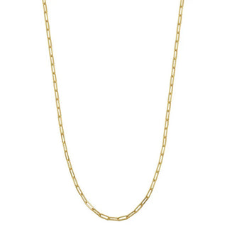 Gold Plated Sterling Silver Paperclip Chain