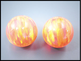 10mm Orbis Synthetic Opal - Orange Sphere