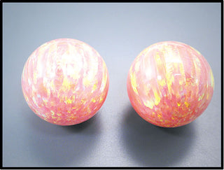 10mm Orbis Synthetic Opal - Peach Sphere