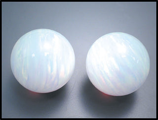 10mm Orbis Synthetic Opal - White Sphere