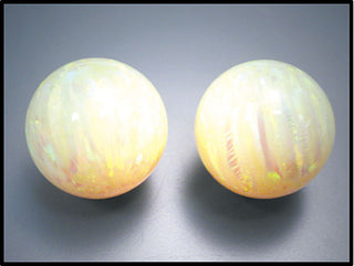 10mm Orbis Synthetic Opal - Yellow Sphere