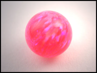 10mm Orbis Synthetic Opal - Hot Pink Sphere