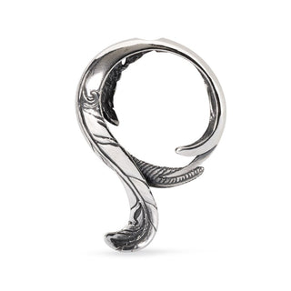 Freedom Feather Sterling Silver Trollbead Pendant