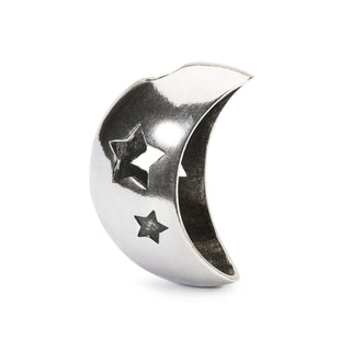 Moon & Stars Sterling Silver Trollbeads Pendant