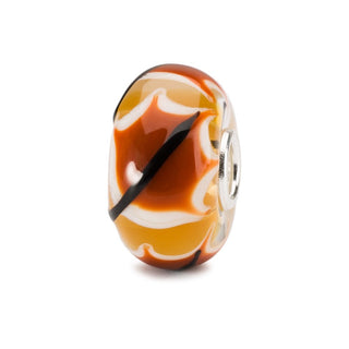 Red Leaf Glass Trollbead