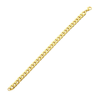 18K Gold IP Titanium Curb Bracelet