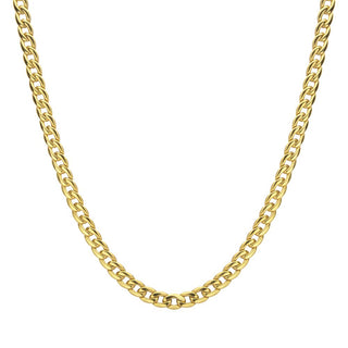 18K Gold IP Titanium Curb Chain