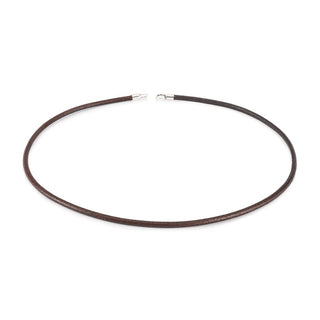 50cm Brown Leather Trollbead Necklace