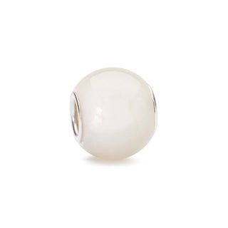 Round White Moonstone Gemstone Trollbead