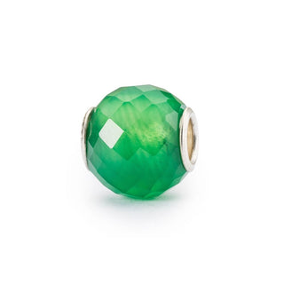 Round Green Onyx Facet Gemstone Trollbead